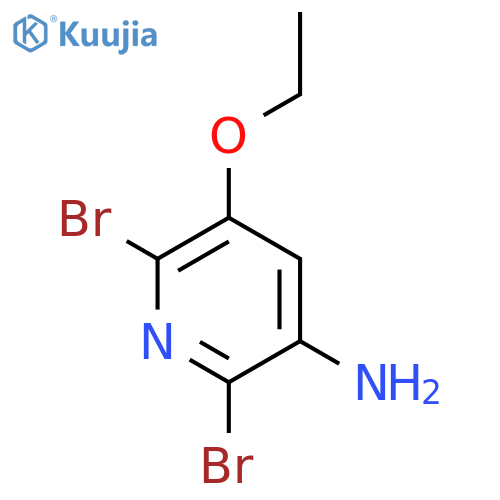 2,6-Dibromo-5-ethoxypyridin-3-ylamine structure