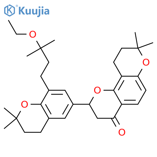 Tonkinochromane A; (S)-form, 2'',3''-Dihydro, 3''-ethoxy structure