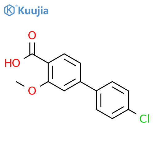 4-(4-chlorophenyl)-2-methoxybenzoic Acid structure