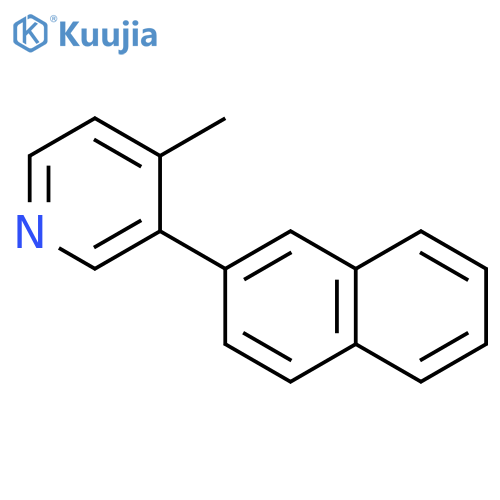 Pyridine, 4-methyl-3-(2-naphthalenyl)- structure