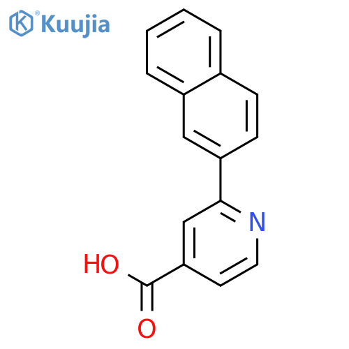 4-Pyridinecarboxylicacid, 2-(2-naphthalenyl)- structure
