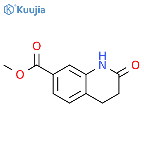 Methyl 2-oxo-1,2,3,4-tetrahydroquinoline-7-carboxylate structure