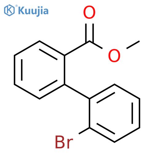 [1,1'-Biphenyl]-2-carboxylic acid, 2'-bromo-, methyl ester structure