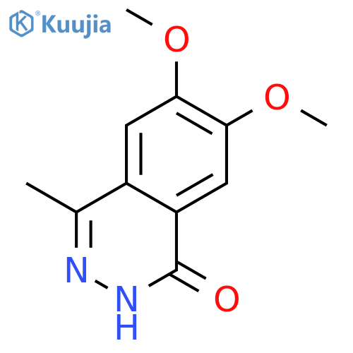 1(2H)-Phthalazinone, 6,7-dimethoxy-4-methyl- structure