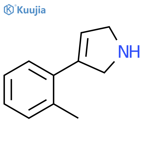 3-(2-methylphenyl)-2,5-dihydro-1H-pyrrole structure