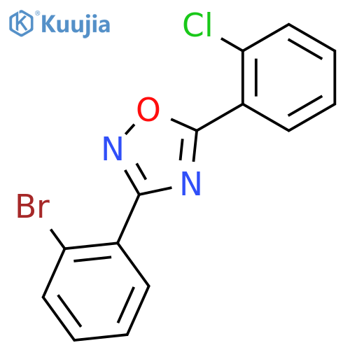 3-(2-Bromophenyl)-5-(2-chlorophenyl)-1,2,4-oxadiazole structure