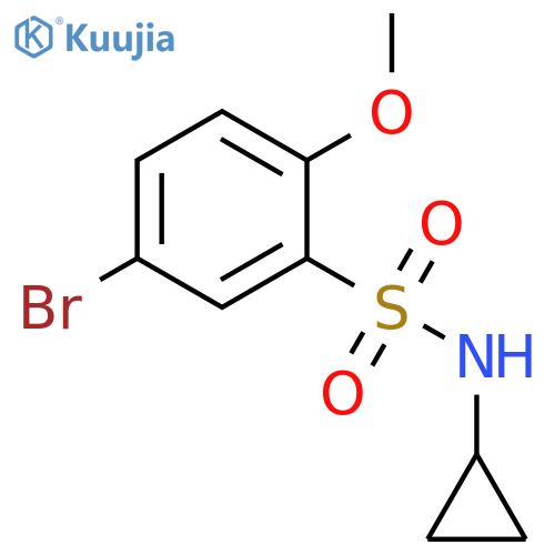 5-bromo-N-cyclopropyl-2-methoxyBenzenesulfonamide structure