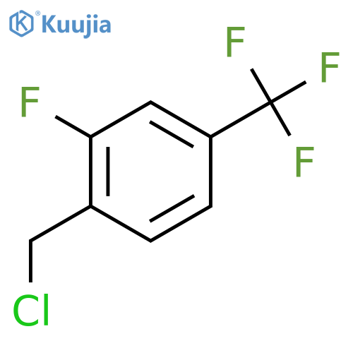 2-Fluoro-4-(trifluoromethyl)benzyl Chloride structure