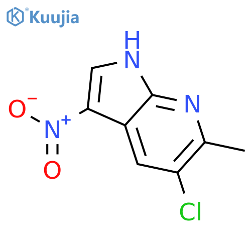 5-Chloro-6-methyl-3-nitro-1H-pyrrolo[2,3-b]pyridine structure