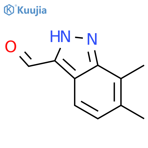 6,7-Dimethyl-3-formyl (1H)indazole structure