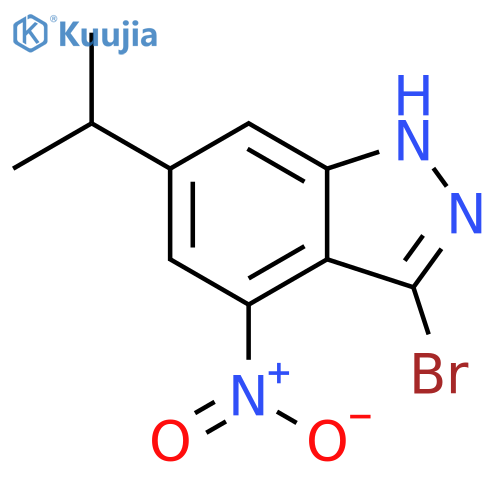 3-Bromo-4-nitro-6-isopropyl (1H)indazole structure