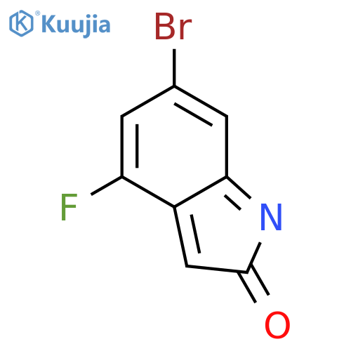 6-Bromo-4-fluoroindolin-2-one structure