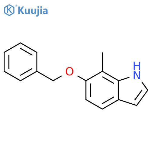 6-(Benzyloxy)-7-methyl-1H-indole structure