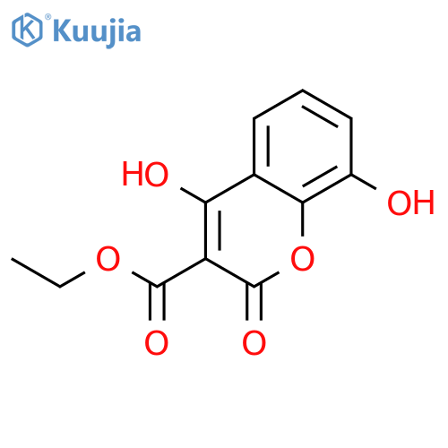 Ethyl 4,8-dihydroxy-2-oxo-2H-chromene-3-carboxylate structure