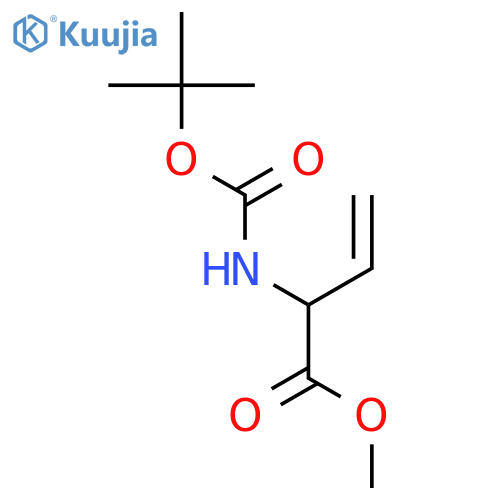 3-Butenoic acid, 2-[[(1,1-dimethylethoxy)carbonyl]amino]-, methyl ester structure