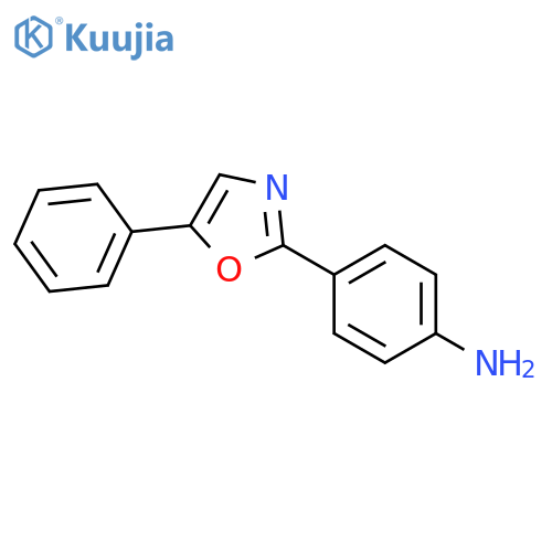 4-(5-phenyl-1,3-oxazol-2-yl)aniline structure