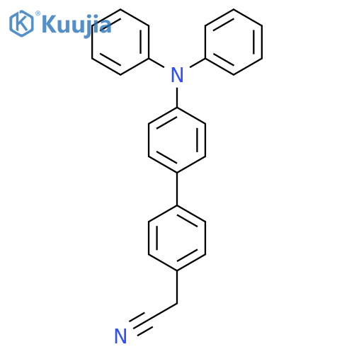2-(4'-(Diphenylamino)-[1,1'-biphenyl]-4-yl)acetonitrile structure