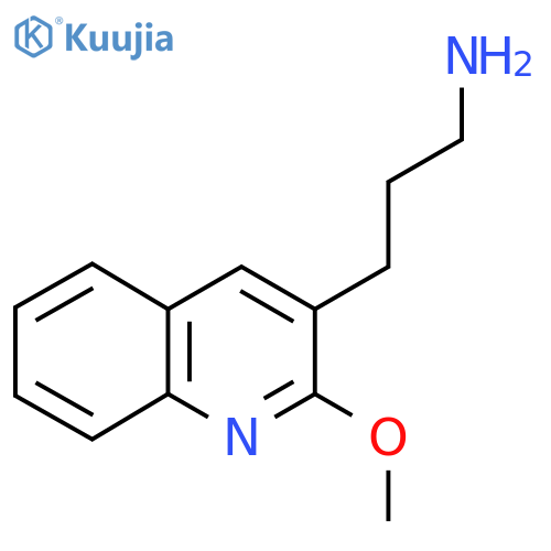 3-(2-methoxyquinolin-3-yl)propan-1-amine structure