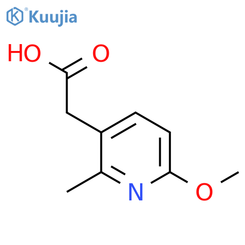 2-(6-Methoxy-2-methylpyridin-3-yl)acetic acid structure