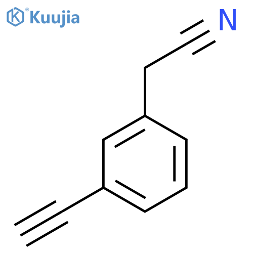 2-(3-Ethynylphenyl)acetonitrile structure