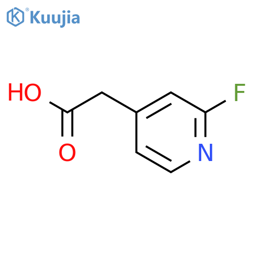 2-(2-fluoropyridin-4-yl)acetic acid structure