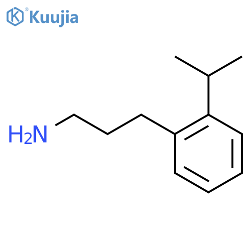 3-2-(propan-2-yl)phenylpropan-1-amine structure
