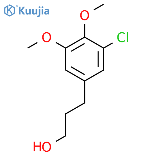 3-(3-chloro-4,5-dimethoxyphenyl)propan-1-ol structure