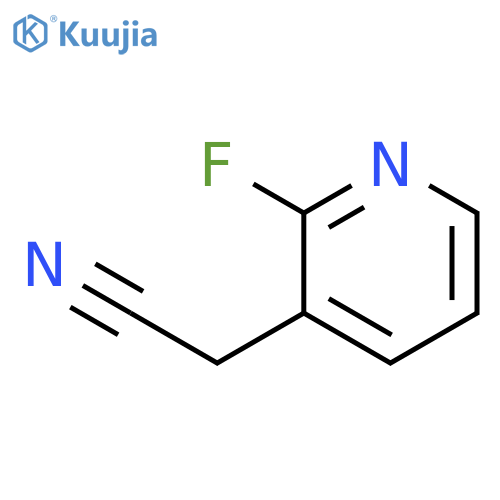 (2-fluoro-3-pyridinyl)acetonitrile structure