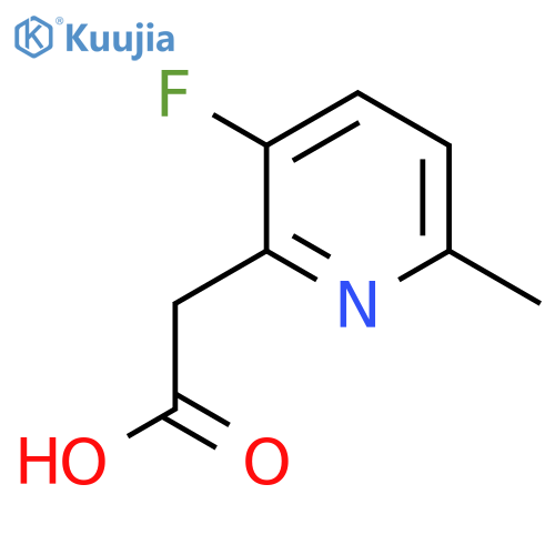 3-Fluoro-6-methylpyridine-2-acetic acid structure