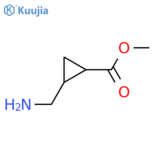 Methyl 2-(aminomethyl)cyclopropane-1-carboxylate structure