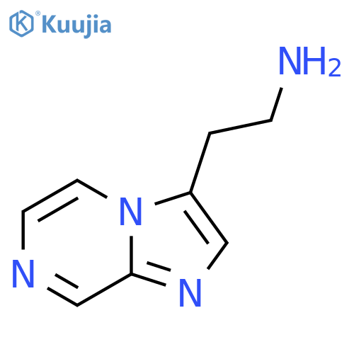 2-{imidazo1,2-apyrazin-3-yl}ethan-1-amine structure