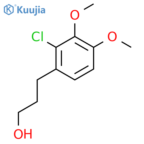 3-(2-chloro-3,4-dimethoxyphenyl)propan-1-ol structure