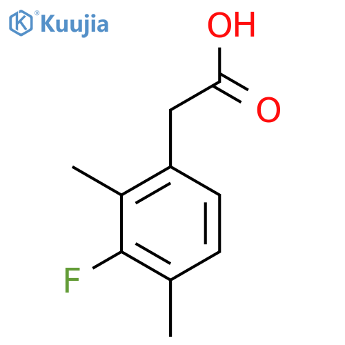 2-(3-Fluoro-2,4-dimethylphenyl)acetic acid structure