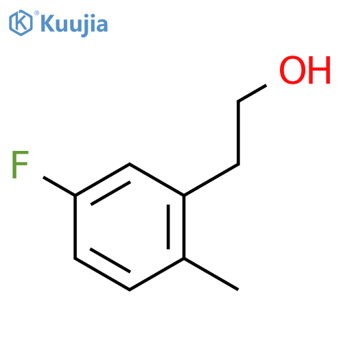 2-(5-fluoro-2-methylphenyl)ethan-1-ol structure