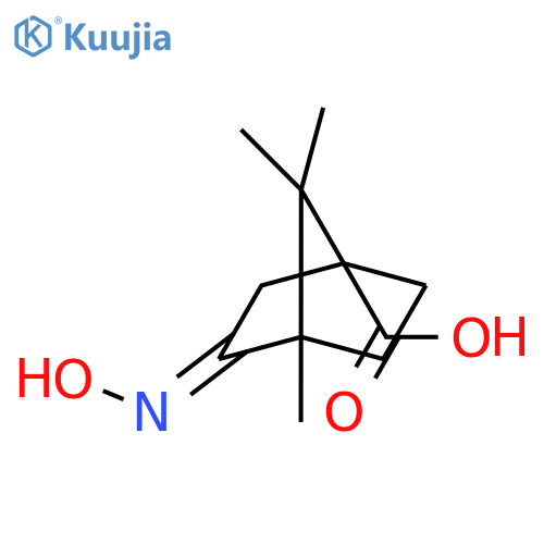 (3E)-3-(HYDROXYIMINO)-4,7,7-TRIMETHYLBICYCLO[2.2.1]HEPTANE-1-CARBOXYLIC ACID structure