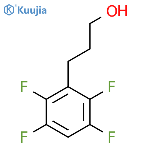 3-(2,3,5,6-tetrafluorophenyl)propan-1-ol structure