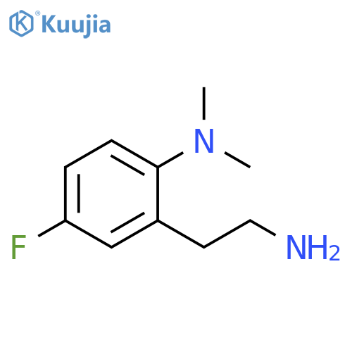 2-(2-aminoethyl)-4-fluoro-N,N-dimethylaniline structure