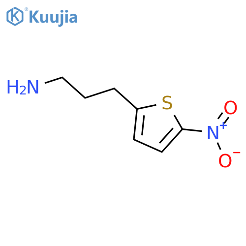 3-(5-nitrothiophen-2-yl)propan-1-amine structure