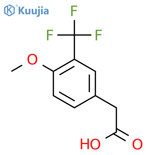 4-Methoxy-3-(trifluoromethyl)phenylacetic acid structure