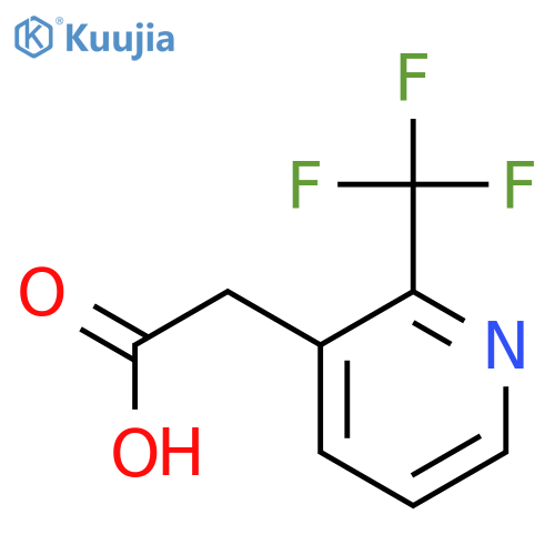 2-2-(trifluoromethyl)pyridin-3-ylacetic acid structure