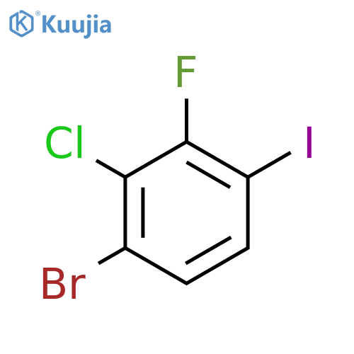 1-Bromo-2-chloro-3-fluoro-4-iodobenzene structure