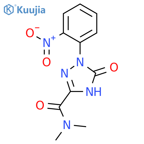 <br>2,5-Dihydro-1-(2-nitrophenyl)-5-oxo-1H-1,2,4-triazole-3-carboxylic acid dim ethylamide structure