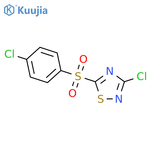 3-Chloro-5-(4-chlorophenylsulfonyl)-1,2,4-thiadiazole structure
