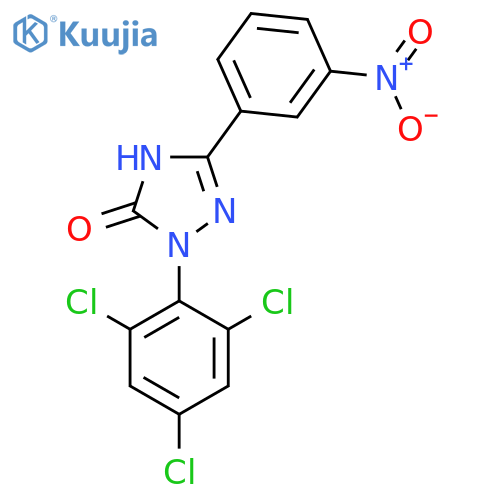 <br>2-(2,4,6-Trichlorophenyl)-1,2-dihydro-5-(3-nitrophenyl)-3H-1,2,4-triazol-3- one structure