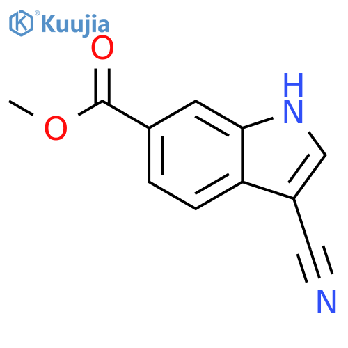Methyl 3-cyanoindole-6-carboxylate structure