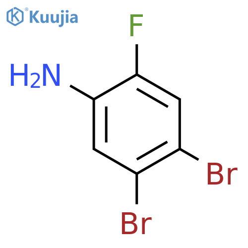 3,4-Dibromo-6-fluoroaniline structure