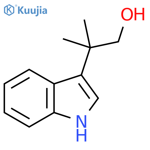 2-(1H-indol-3-yl)-2-methylpropan-1-ol structure