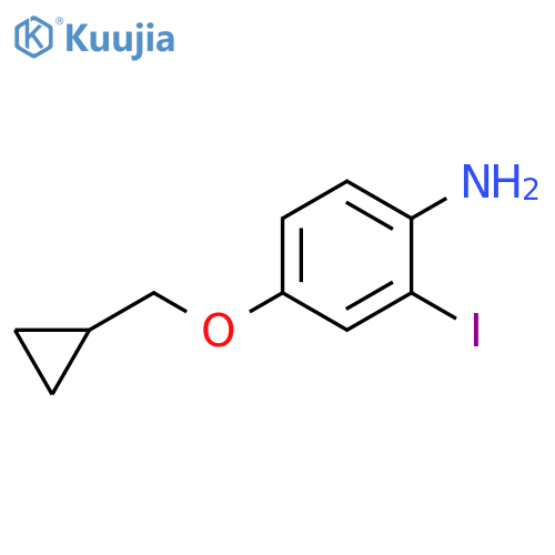 4-(cyclopropylmethoxy)-2-iodoaniline structure