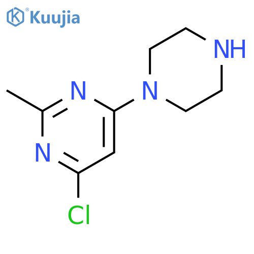 4-chloro-2-methyl-6-(piperazin-1-yl)pyrimidine structure
