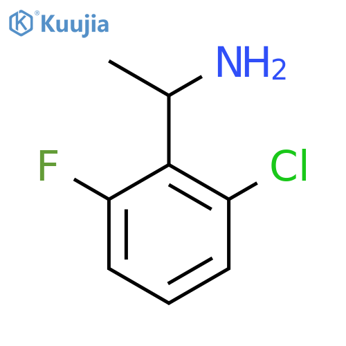 1-(2-Chloro-6-fluorophenyl)ethan-1-amine structure